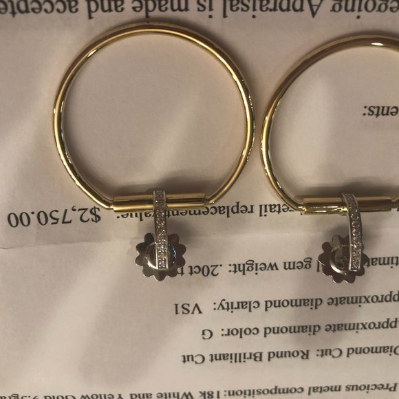 Roberto Coin Classic Parisienne 18k Ear Rings - Picture 2 of 5